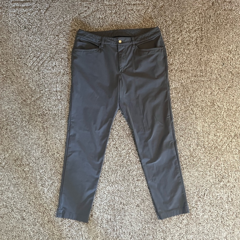 Men’s Lululemon ABC Warpstream Pants Solar Grey 33W 30L